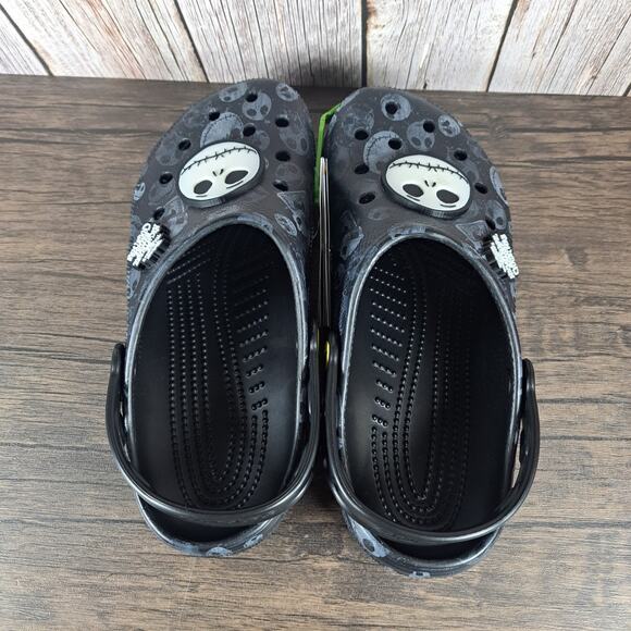 Crocs X Disney The Nightmare Before Christmas GID Jack Skellington Clog W10 M8 - Picture 5 of 9